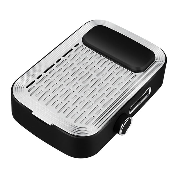 Aspirador de uñas inalámbrico recargable de 80 W con acumulador y colector de polvo de uñas de escritorio con regulación de velocidad