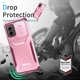 thumbnail image 2 of Funda Resistente para Motorola Moto G Play 5G 2024 con Tapa Deslizante y Protección Militar Rosa, 2 of 6