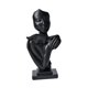 thumbnail image 5 of Escultura Abstracta De Resina Con Cara De Pareja Abrazándose Para Estantería De Chimenea, Color Negro, 5 of 5