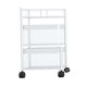 thumbnail image 1 of Carro De Almacenamiento Estantes De Almacenamiento De Ba?o Carro Rodante Cocina 2 Niveles Y Blanco, 1 of 5