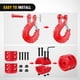 thumbnail image 5 of Juego de Ganchos para Cabrestante Nilight Acero Grado 70 3/8" 15,875 kg Rojo, 5 of 9