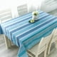 thumbnail image 3 of Mantel Polycotton Rectangular / Franjas Celeste Azul Blanco – Doral, 3 of 3