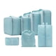 thumbnail image 2 of 7 Piezas Cubos De Embalaje Portátiles Organizadores De Viaje Para Cosméticos De Viaje Zapatos Azul Claro, 2 of 5