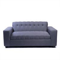 Diseños Valestrini - Sofa Tres Cuerpos Lino Gris Oscuro