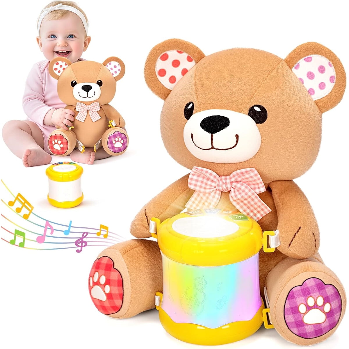 Genérico - Oso De Peluche Musical Luces Sonidos Educativo 618m