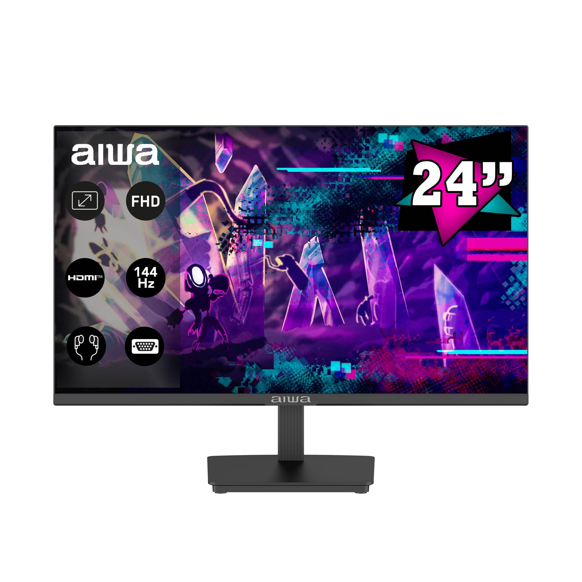 Monitor Gamer Aiwa 144hz Pantalla Lcd 24'' Fhd Aw-mk24