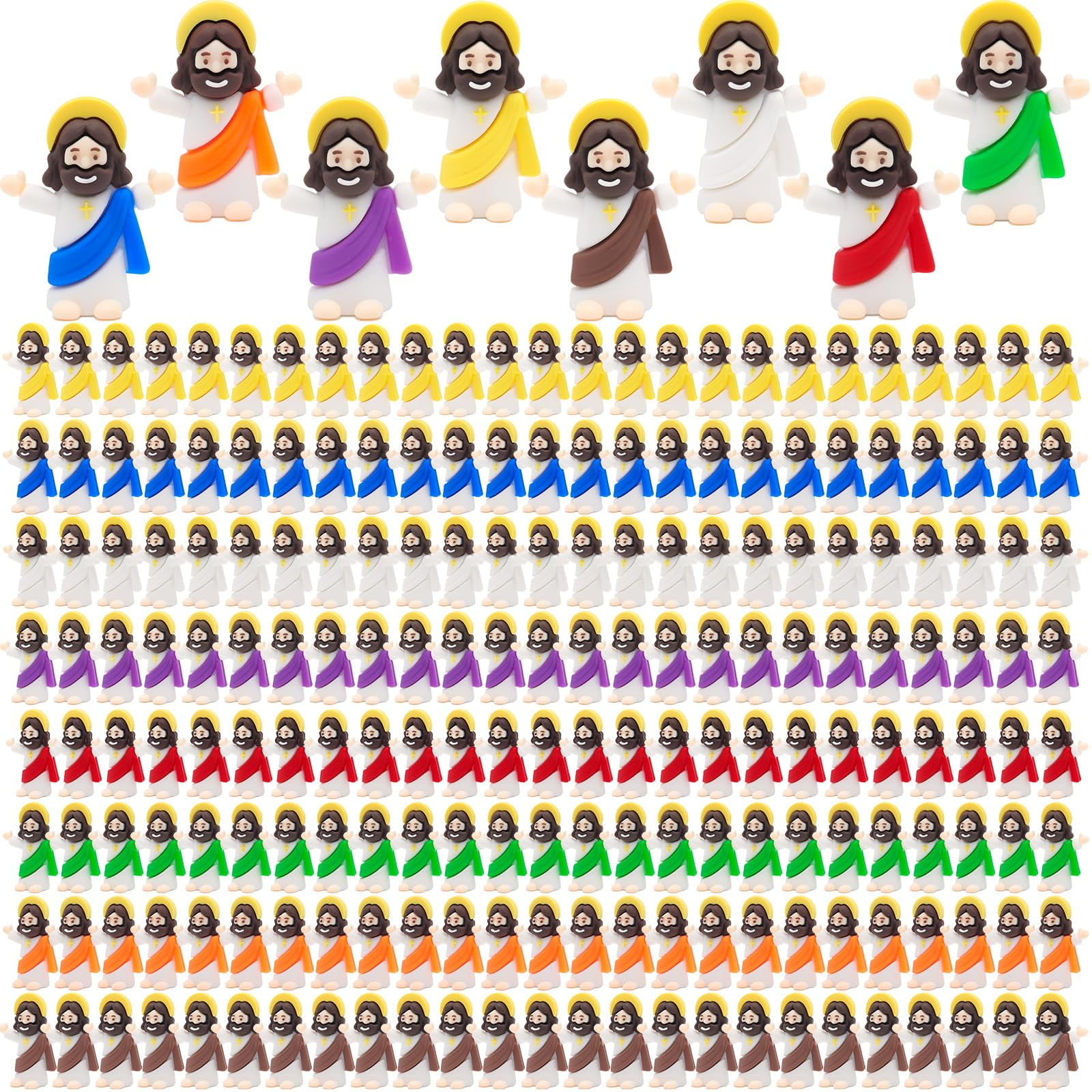 Mini Figuras Yelakey Jesús Multicolor 200 Unidades