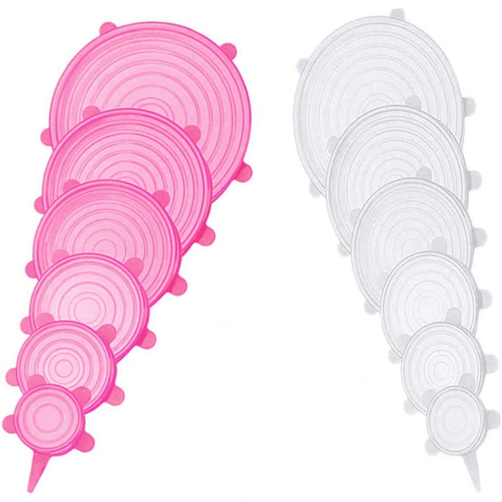 Juego De Tapas Elásticas De Silicona Jyyhsf, 12 Unidades, 6 Tamaños, Almacenamiento De Alimentos