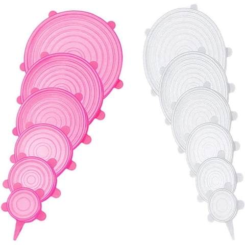 Juego De Tapas Elásticas De Silicona Jyyhsf, 12 Unidades, 6 Tamaños, Almacenamiento De Alimentos