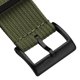 thumbnail image 2 of Correa de Reloj WatchGecko 20 mm Nylon Verde y Negro, 2 of 4