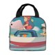 thumbnail image 1 of Ponyo Bolsa Térmica Portátil con Forro de Aluminio Grueso, Bolsa Térmica Impermeable y Hermética para Trabajo, Escuela y Picnic, Nevera Portátil para Entrega de Comida para Adultos y Niños 22*20*13cm, 1 of 6