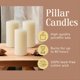 thumbnail image 3 of Pillar Candles Mister Candle Dripless, sin perfume, color marfil, 3 x 6 pulgadas, 3 of 7