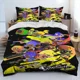 thumbnail image 1 of S-Splatoon Cartoon Bedding Set Duvet Cover Bed Set Quilt Cover Pillowcase Comforter Boys Adult Bedding Bed Sheets, 1 of 5