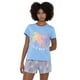 thumbnail image 1 of Pijama Mujer Corto Básico Celeste Tigres Corona, 1 of 5
