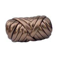 Bothyi - Hilo Grueso De 15 M De Largo, Tejido A Mano, 500 G, Para Cestas, Mantas, Macramé, Color Oro Rosa