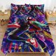 thumbnail image 2 of Miles Morales Across the Spider Verse Tin Sign 3 Piece Sets Full/Queen Size - Reversible Microfiber Quilts with 2 Shams Soft Lightweight Bedspread Coverlet Comforter for All Season Bed Sheets, 2 of 5