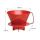 thumbnail image 3 of Cono Filtro de Café Fino Tamaño 4 Rojo para 8-12 Tazas, 3 of 8