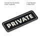 thumbnail image 4 of Letrero de Puerta Privada Uxcell 6"x2" Adhesivo de Privacidad Instalación Fácil Negro, 4 of 7