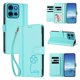 thumbnail image 2 of Funda Cartera Trébol para Motorola Moto G75 5G con Ranuras Tarjetas y Carga Inalámbrica Verde menta, 2 of 6