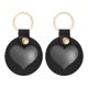 thumbnail image 1 of Uxcell Llavero de Pelo de Mascota, Llavero en Forma de Corazón Regalo Conmemorativo de Pelo de Perro Llavero de Cuero PU, (Negro, 2 Piezas), Destinado a Recoger Pelo de Mascota/Encanto de Memoria, 1 of 7