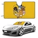 thumbnail image 1 of Amigos Kakao Parasol para Parabrisas Delantero Protector Plegable, Visera Solar para Auto Bloquea Rayos UV Mantiene tu Vehículo Fresco140cm*76cm, 1 of 6