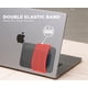 thumbnail image 4 of Funda adhesiva para portátil Afterplug de 2 bolsillos, color gris, 4 of 7