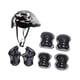 thumbnail image 5 of Casco De Bicicleta Para Niños, Rodilleras, Coderas, Muñequeras, Equipo Para Deportes Al Aire Libre, Patinaje, Negro, 5 of 5