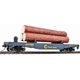 thumbnail image 1 of Vagón de troncos Walthers Trainline escala HO 9300 azul y amarillo, 1 of 1