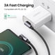 thumbnail image 2 of Cable Curvo Doble Usb-c/usb-c 3a Pd3.0 60w Max 2m Trenzado Negro Us323, 2 of 3