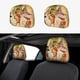 thumbnail image 1 of La Nueva Escuela del Emperador Funda Protectora Universal para Reposacabezas de Coche, Funda Elástica para Reposacabezas de Asiento de Auto, Funda de Tela Antipolvo, Accesorios de Interior 2 Piezas, 1 of 6