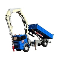 Bothyi - Camión Grúa De Juguete Para Niños Mayores De 3 Años Regalo De Cumpleaños Modelo De Grúa Realista Fundido A Presión Azul