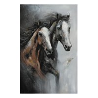 Genérico - Cuadro Decorativo Adorno Caballos Decoración Pared Jhn