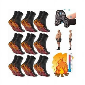 Malltradecl - 9 Pares De Calcetines Hipertermia Adelgazantes De Turmalina