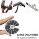 thumbnail image 5 of Kit de tornillos y tuercas Jadeshay 600 piezas M1‑M1.6 Acero inoxidable, 5 of 8