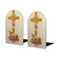 thumbnail image 1 of Cristiano Sujetalibros decorativos temáticos, tope para estantería con base antideslizante, uso dual para hogar y oficina - 2 piezas, 1 of 6