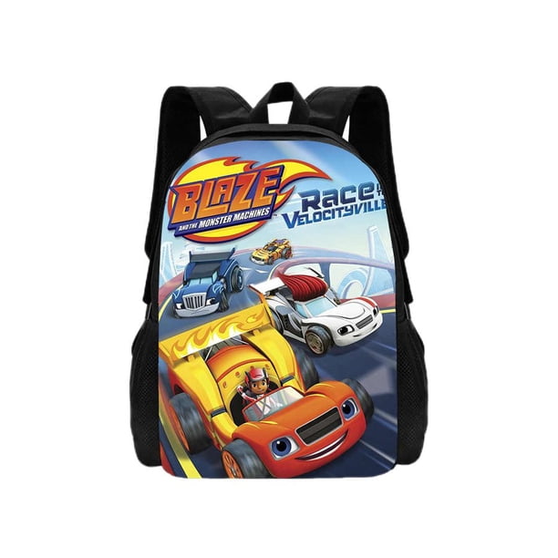 Blaze and Monster Machine Backpack Boys and Girls Pencil Bag Cartoon Printed Book Bag Mochila Children's Best Gift