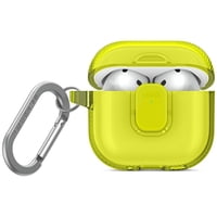Funda Para Airpods 4 Uniq Glase Pro Transparente Con Mosquetón