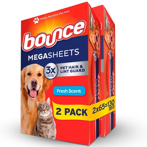 Toallitas Bounce Pelos Mascotas Aroma Fresco 130 Unid