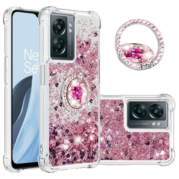 Funda Para Oneplus Nord N300 Con Brillo Líquido, Protección Completa Y Soporte De Anillo Giratorio