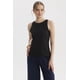 thumbnail image 1 of Polera Mujer Con Bote Pabilo Rib Negro, 1 of 4