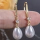 thumbnail image 2 of Hot Sale Water Drop Faux Pearl Zircon Earrings Wedding Bridesmaid Earrings Women's Fine Jewelry, 2 of 4