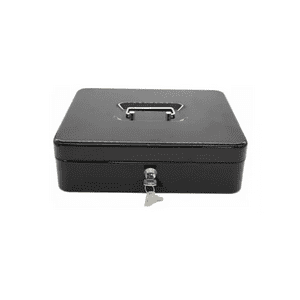 Genérico - Caja Organizadora De Dinero Negra Con Llave De Seguridad ...