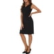 thumbnail image 4 of INSPIRE CHIC Vestido de Mujer para Trabajar Regreso a Clases Atuendo de Maestra Elegante Sin Mangas Ajustado Lápiz Vestidos S Negro Sólido, 4 of 6