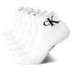 thumbnail image 1 of Pack de 6 calcetines Calvin Klein High Quarter, acolchados, para hombre, blancos, 1 of 6