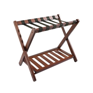 Bothyi - Portaequipajes Plegable, Soporte Para Maleta, Multifuncional, Resistente, Con Correas De Nailon, Color Marrón