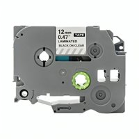 Genérico - Pack 4 Cinta Tze Alternativa Para Rotuladora Brother 12Mm X 8M