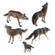 thumbnail image 2 of 5 Piezas Lobo Juguetes Figuras Preescolar Regalo Simulación Bosque Aprendizaje Para Niños, 2 of 5
