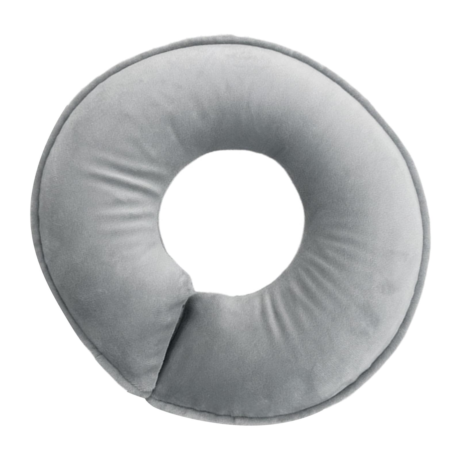 Ioensy - Almohada Para Dormir Boca Abajo, Cómoda Y Ligera, Ideal Para Oficina, Viajes, Avión, Color Gris Claro