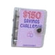 thumbnail image 3 of Carpeta de ahorro de PVC, organizador de dinero, billetera de 3,9x3,5 pulgadas con sobres para efectivo, portátil para mejorar sus hábitos de ahorro, 150, 3 of 5