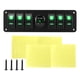 thumbnail image 3 of Panel De Interruptores Basculantes De 6 Posiciones, Precableado, 12 V, Encendido Y Apagado, Para SUV, ATV, Automóviles, Color Verde, 3 of 5